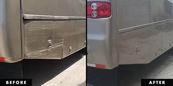 RV repair in progress